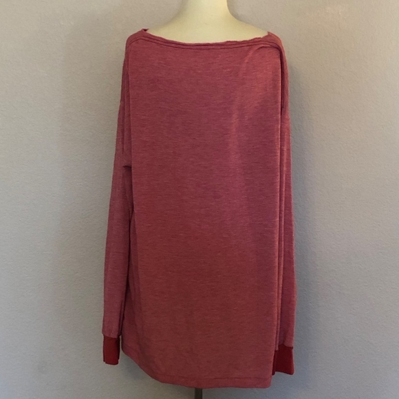 Football Print - Red Long-Sleeved Top ((Medium)) - Picture 3 of 5